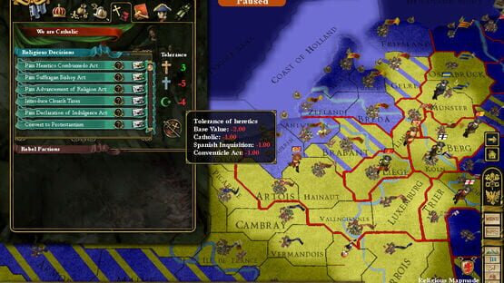 Europa Universalis III: In Nomine képernyőkép 1