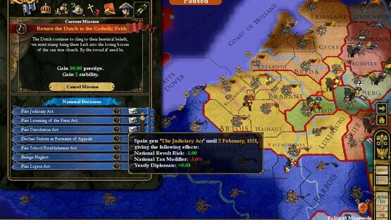 Europa Universalis III: In Nomine képernyőkép 4