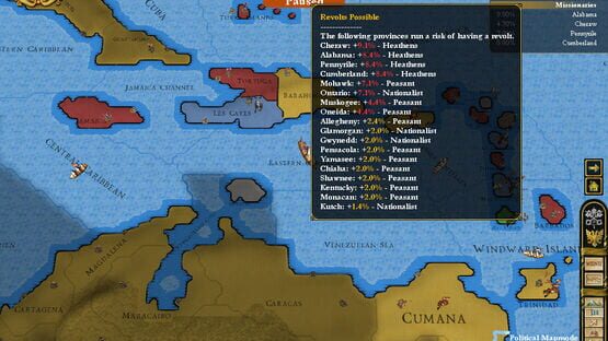 Europa Universalis III: In Nomine képernyőkép 5