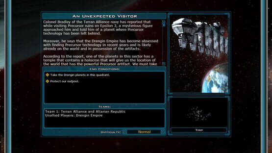 Galactic Civilizations II: Dread Lords képernyőkép 1