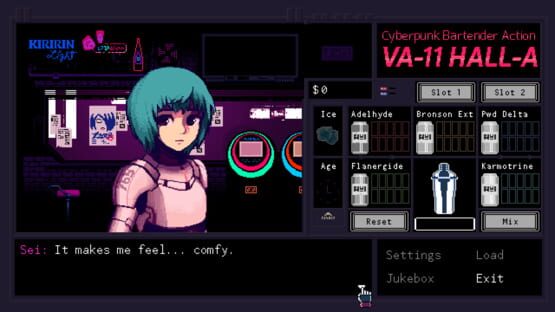 VA-11 HALL-A: Cyberpunk Bartender Action képernyőkép 4
